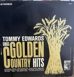 Tommy Edwards Golden Country Hits 12" Vinyl Record LP 1961 MGM SE3959 Stereo VG+ - Imagen 1 de 4
