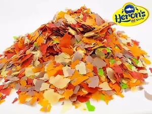 HERONS Premium Koi Flakes POND COLDWATER FISH FOOD CARP GOLDFISH ORFE - Picture 1 of 2