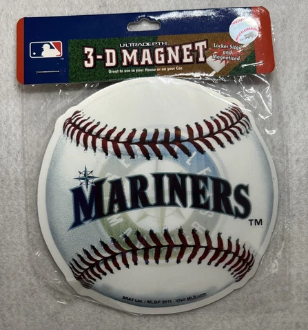 3-D Hologram Magnet - MLB Seattle Mariners 5.375" dia. - Licensed - 686377203147 Cover