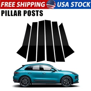 Moldura de placa de espejo de pilar B,C ventana de puerta 6 piezas para Porsche Macan 2014-2022 - Imagen 1 de 12