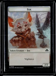 Fox/Servo - Token - Foil - MH3 - NM - MTG Magic the Gathering - Picture 1 of 2