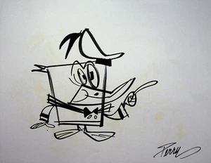 MARC PERRY Firmado Original Marcador Entintado a Mano Diseño #PY - Imagen 1 de 2