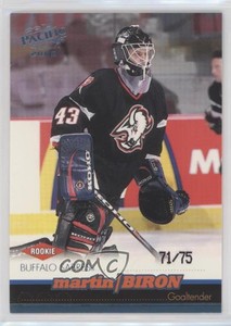 1999-00 Pacific Ice Blue /75 Martin Biron #34