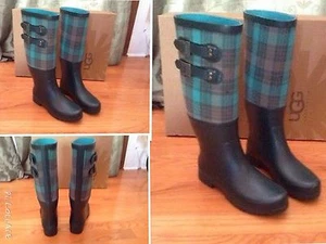 UGG Größe 6 US Channing 11 Regen Schnee Stiefel Grün Neu - Bild 1 von 8