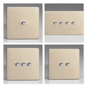 Varilight Sin tornillos Satinado Cromo Palanca Dolly 10 Amplificadores Interruptores de Luz 1 2 3 4 Pandillas - Imagen 1 de 6