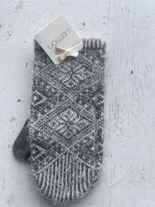 Mitón de hadas con punta de limón color carbón: ribete rosa para mujer talla única nuevo - Imagen 1 de 6