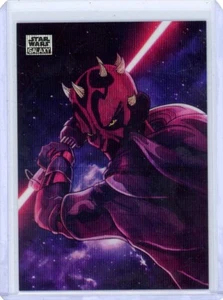 2024 Topps Cromo Star Wars Galactic Maul Wave Refractor 23/99 - Imagen 1 de 2