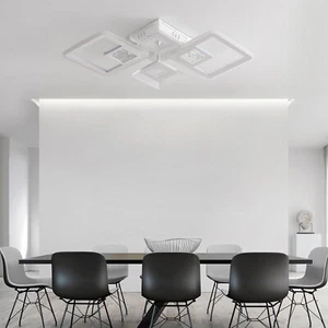 LED Acrylic Ceiling Lamp Flush Mount Light Bedroom Modern Living Room Chandelier - Picture 1 of 14
