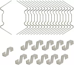 100X GewächshausKlammern + 100X Z Glashalter Edelstahl für Hohlkammerplatten - Bild 1 von 9