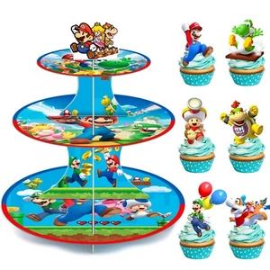 Super Mario Party Cupcake Ständer Super Mario Kinder Geburtstags dekorationen - Bild 1 von 10