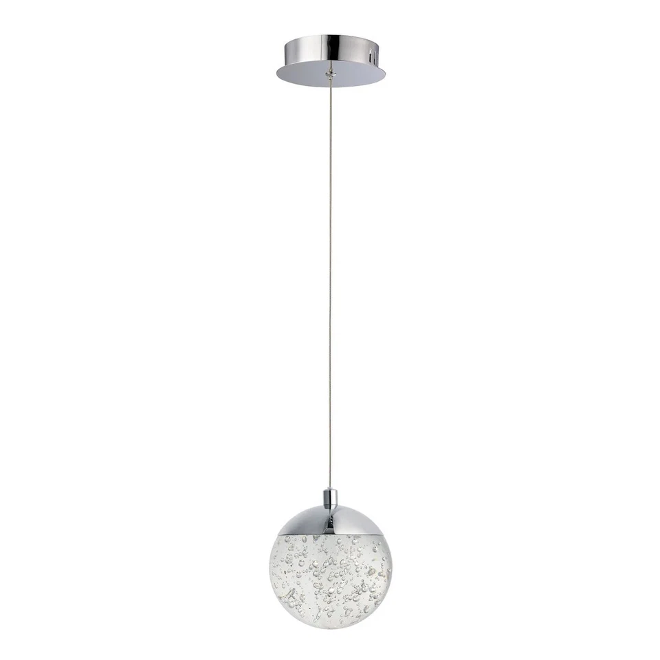 Orb II 5.5" Wide Steel Pendant Polished chrome - Image 1 of 1