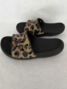 Crocs Classic Leopard Sandals M5 W7 - Picture 1 of 7