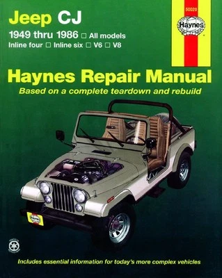 CJ Scrambler 49-86 Revue Technique Haynes JEEP Anglais Etat - NEUVE PORT Reduit - Photo 1/2