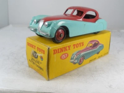 England Dinky Toys #157  XK120 Jaguar Fixed Head Coupe MINT  CONDITION IN BOX - Image 1 of 4