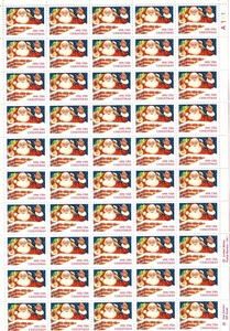 Scott #2579 (29) Cent.. Christmas/Santa...Sheet of 50 - Picture 1 of 1