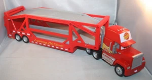 Disney Cars Rust-eze MACK Semi Truck Trailer Hauler Red 95 Mattel 2017 Pre-Owned - Picture 1 of 5
