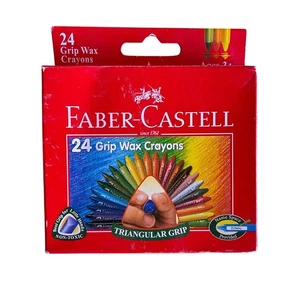 NUEVO Crayones Faber-Castell 24 Crayones de Cera Eco Triangulares de Colores Calidad Premium - Imagen 1 de 3