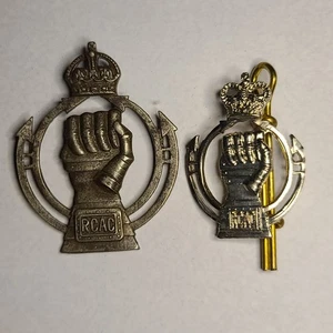 Real Cuerpo Blindado Canadiense RCAC KC Gorra Insignia Más Cuello Insignia Control de Calidad Sin Asas - Imagen 1 de 5