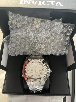 NUEVO RELOJ INVICTA 26718 LIMITADO STAR WARS CRONÓGRAFO SUIZO ALA X PLATA 46MM Foto 1 de 4