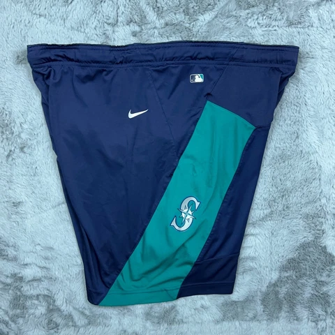 Seattle Mariner Shorts Mens Extra Large Blue Baseball MLB Nike Dri Fit Sports Cover