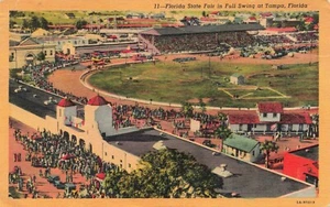 Feria Estatal de Florida en pleno apogeo Tampa Florida PC de colección. Publicado 1955 - Imagen 1 de 2