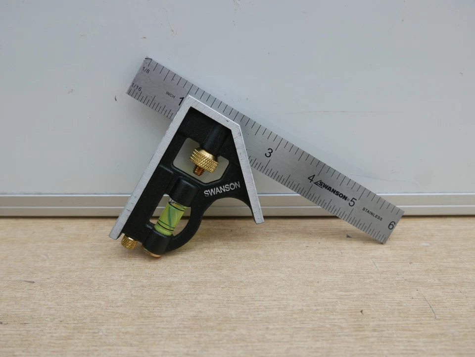 SWANSON SC130 PRECISION MADE 6" 15CM POCKET COMBINATION SQUARE  - Image 1 of 1