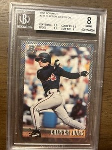 Beckett 8 1993 chipper jones 🔥🔥
