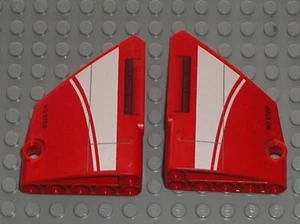 LEGO TECHNIC red Panel Fairing 13 & 14 ref 64394pb006 64680pb006 / Set 9394 - Picture 1 of 1
