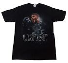 Nwot - Usher Microphone Hip-Hop / Pop Music Concert T-Shirt Size Small - Black
