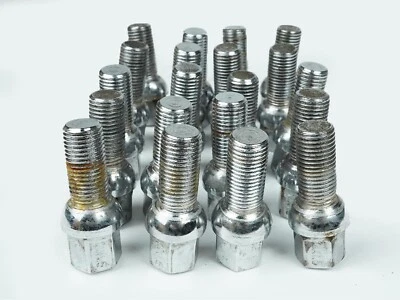 2003 - 2012 Mercedes Benz Sl Class R230 Bolts Nuts Standard Wheel Set Of 20 Oem - Image 1 of 4