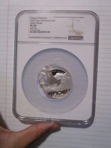 2022 Solomon Islands $5 2oz Killer Whale NGC PL70 (ONL) - Picture 1 of 2
