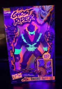 VGT 1995 Marvel Entertainment ' Ghost Rider Deluxe Edition Flame Glow 10'' - Picture 1 of 3