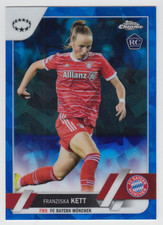 2022/23 TOPPS CHROME SAPPHIRE UEFA UWCL FRANZISKA KETT ROOKIE RC CARD #95