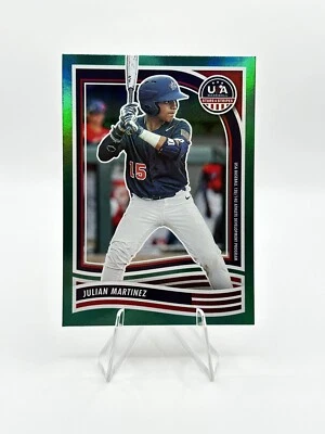 2024 PANINI STARS & STRIPES BASE STARS AND STRIPES JULIAN MARTINEZ Green Holo - Image 1 of 2