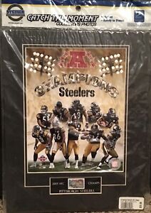 Steiner Sports Pittsburgh Steelers 2005 AFC Champs Catch The Moment Matted Photo