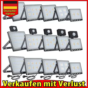 LED Fluter Strahler Scheinwerfer 10W 20W 30W 50W 100W 200W 300W 500W Baustrahler - Bild 1 von 31