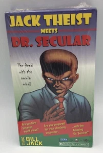 Obscure VHS Video - Jack Theist Meets Dr. Secular - Sealed Weird Odd VCR - Picture 1 of 6