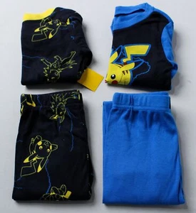Pokemon Boy's Electric Pika Pals 4-Piece Pajama Set NC3 Multicolor Size 4 NWT - Picture 1 of 11