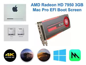 Mac Pro EFI boot screen AMD HD 7950 3GB Metal native Mojave Monterey compatible - Picture 1 of 5