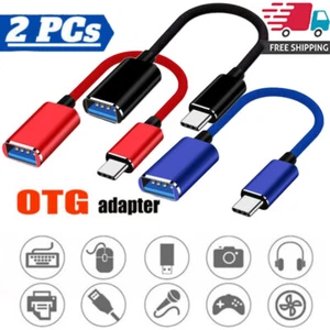 USB-C 3.1 Type C Male to USB 3.0 Type A Female OTG Adapter Converter Cable Cor ⁿ - Picture 1 of 15