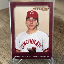 2002 Donruss Studio Classic Studio /1000 Johnny Bench #CS-10 HOF