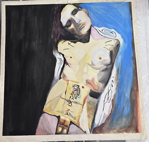 Jane’s Addiction Watercolor Art Painting 1st Album Cover On Paper Unsigned - Picture 1 of 11
