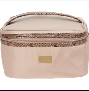 DKNY Satin Snake Print Make Up Bag Train Case. BNWT - Free Tracked Post - Picture 1 of 1