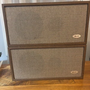 Vintage Allied Radio Shack 3001 Shelf Speakers 20" Tall 10" Wide 5 1/2" Depth - Picture 1 of 11