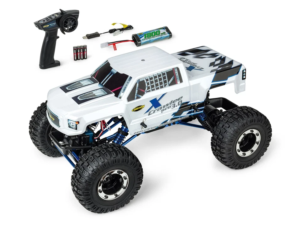 Carson RC Crawler X-Crawlee Pro 3.0 2,4Ghz 1:10 RTR Komplett Set - Bild 1 von 1