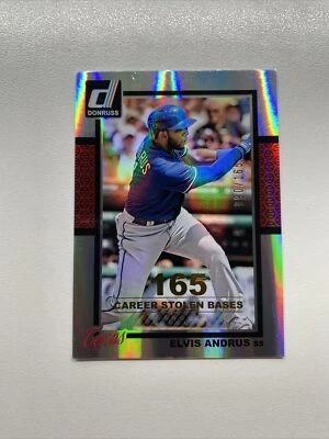 2014 Panini Donruss Baseball Stat Line Career 72 Elvis Andrus /165 Texas Rangers - Image 1 of 2