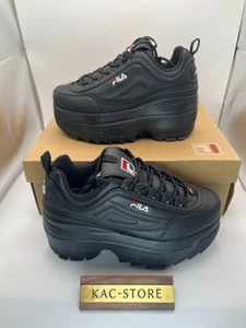 FILA DISRUPTOR 2 ZEPPA Sneaker NERO WFW22044001 donna sneakers platform tom06 - Foto 1 di 9