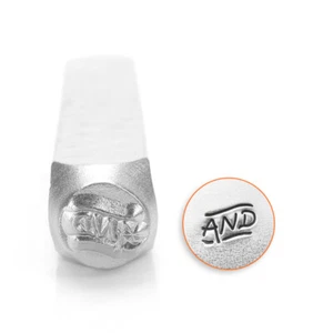 Sello de metal ImpressArt "Y", 6 mm - Punzón de estampado manual de acero, fabricación de joyas - Imagen 1 de 2