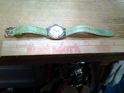 Reloj Reliquia Acero Inoxidable Plata Verde Banda 50m Cuarzo Foto 1 de 3