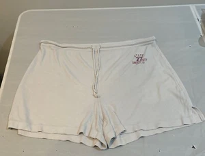 VTG 80s Coco Blue White Phys Ed Shorts Graphic State 77University Logo Sz XXL - Picture 1 of 11